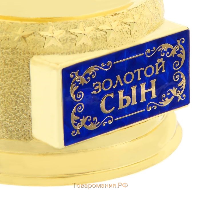 Кубок наградная фигура «Золотой сын», оскар, золото, 18 х 6,3 см.