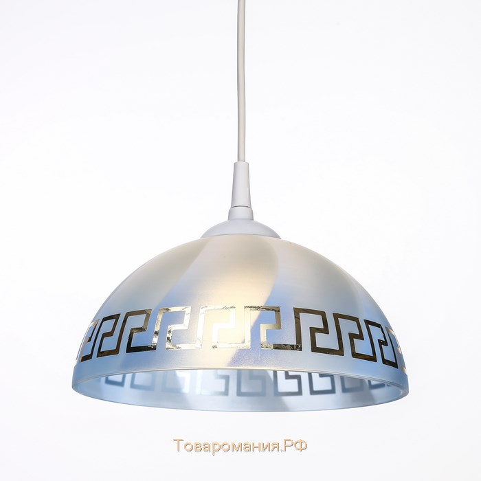 Светильник BayerLux Колпак "Класи" 1 лампа E27 40Вт белый-синий д.250