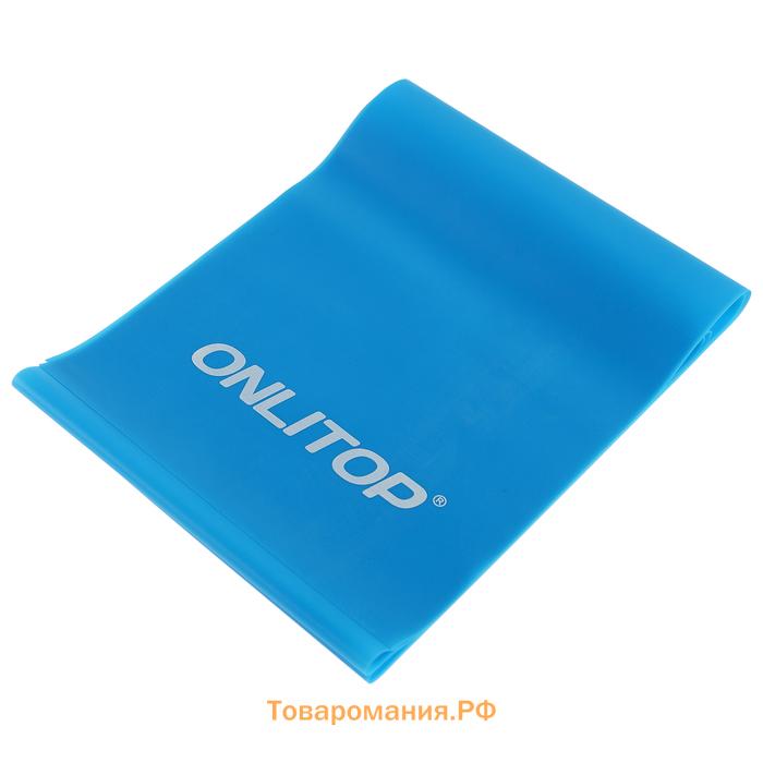 Эспандер ленточный для фитнеса ONLYTOP, 150х15х0,03 см, 5 кг, цвета МИКС