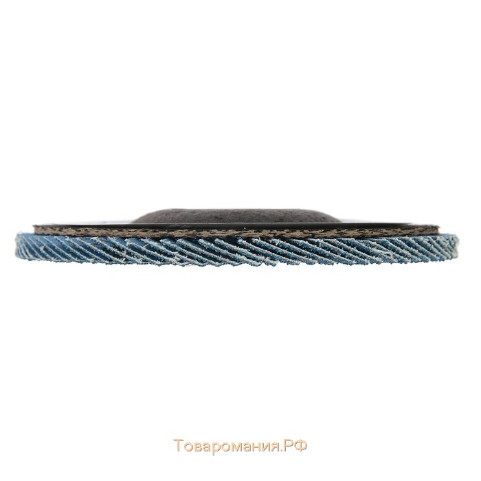 Круг лепестковый торцевой ТУНДРА, циркониевый (по нержавеющей стали), 125 х 22 мм, Р40