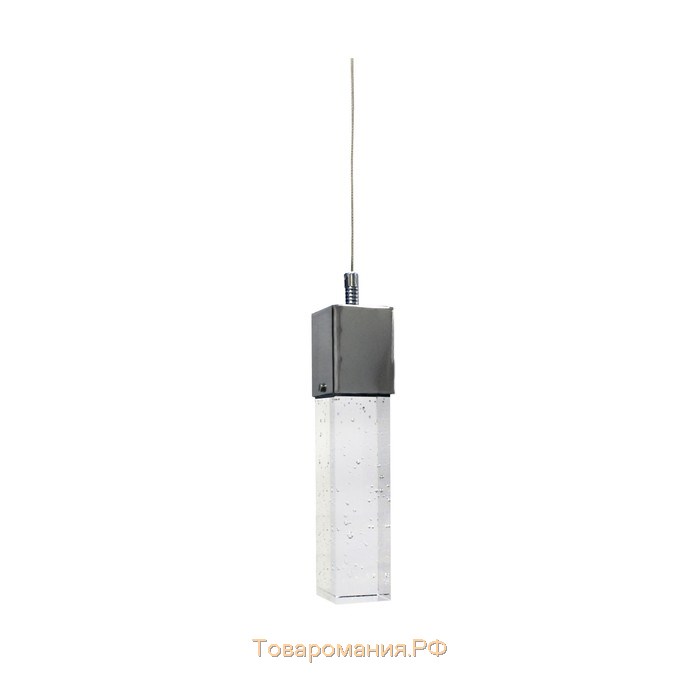 Светильник «Аква», 1x5Вт LED хром 10x10x100 см