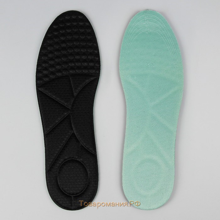 Стельки для обуви, универсальные, р-р RU до 48 (р-р Пр-ля до 46), 30 см, пара, цвет МИКС