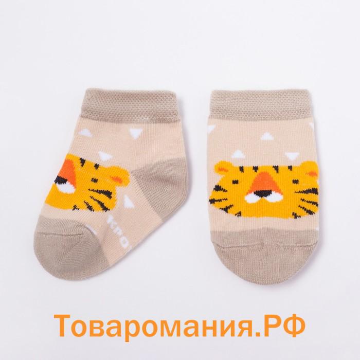 Набор новогодних носков Крошка Я "Тигрёнок", 2 пары, 12-14 см