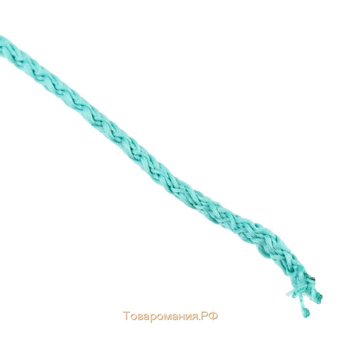 Шнур для вязания "Классик" без сердечника 100% полиэфир ширина 4мм 100м (бирюзовый)