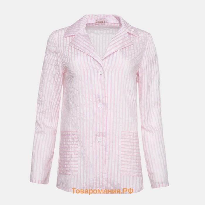 Рубашка женская MINAKU: Light touch цвет розовый, р-р 44