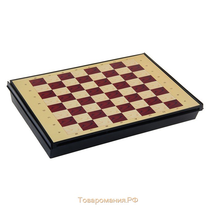 Шахматы настольные магнитные, с ящиком, 24 х 18 см