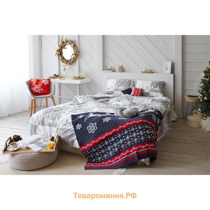 Постельное белье новогоднее LoveLife 2сп New year forest 175*215см,200*225см,50*70см-2штуки