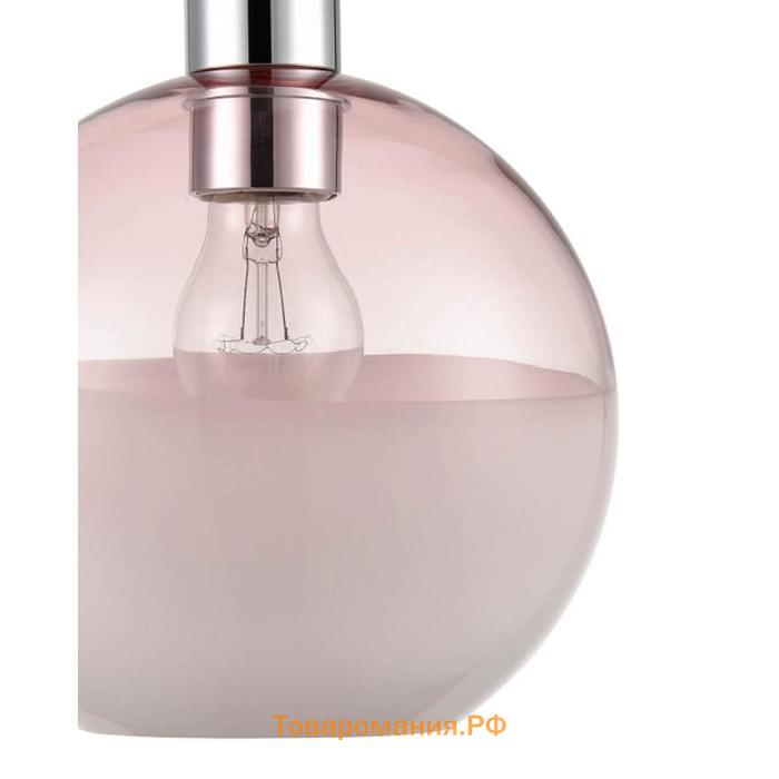 Светильник Unicum, 1x60Вт E27, цвет розовый