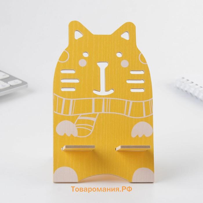 Подставка для телефона "Котик модник", 16 х 9 см