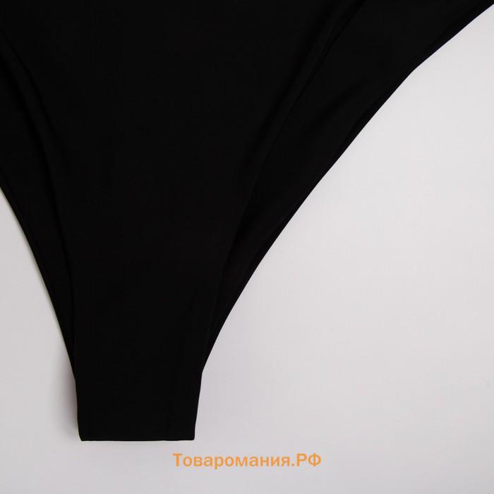 Плавки купальные женские MINAKU слипы, цвет чёрный, размер 50