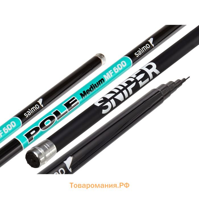 Удилище поплавочное без колец Salmo Sniper POLE MEDIUM MF, тест 5-20 г., длина 6 м.