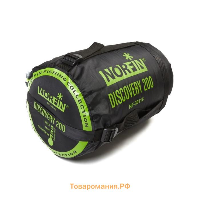 Спальный мешок Norfin Discovery 200, кокон, 1 слой, правый, 220х80 см, +7°C