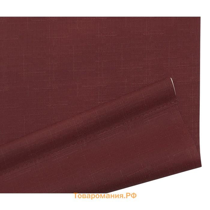 Рулонная штора «Шантунг», 78х175 см, цвет красный
