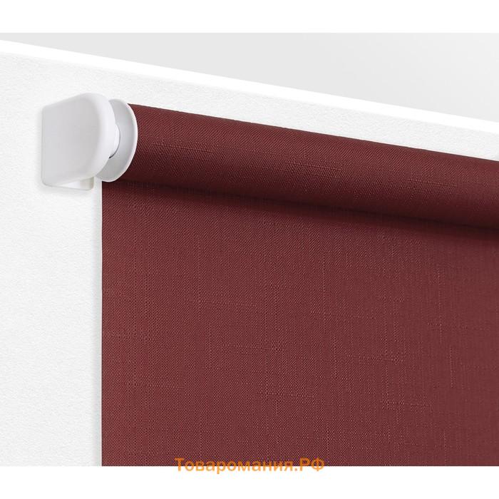 Рулонная штора «Шантунг», 78х175 см, цвет красный