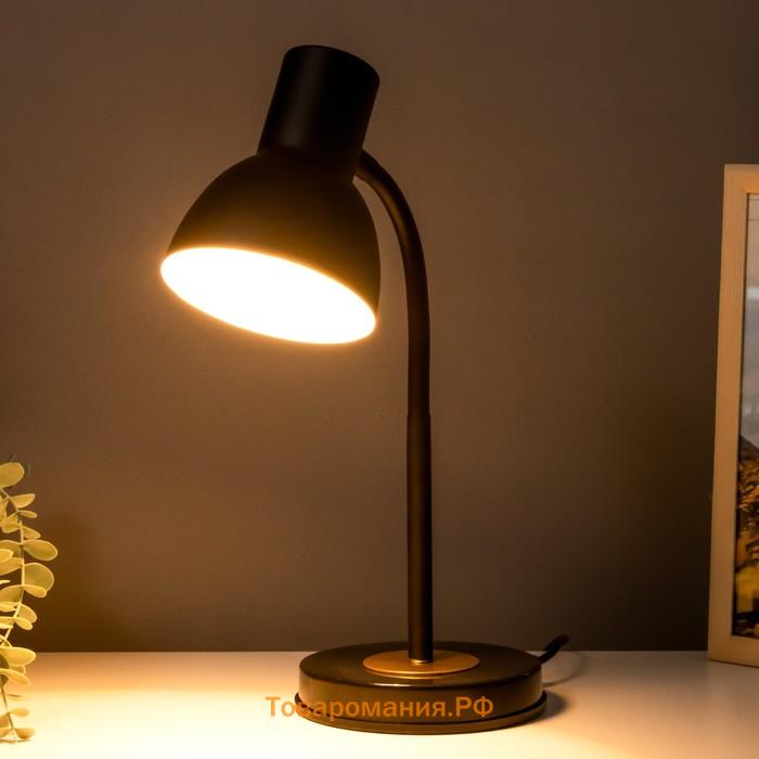 Настольная лампа "Чарли" 1х40Вт Е27 черный 18х15,5х45,5см RISALUX