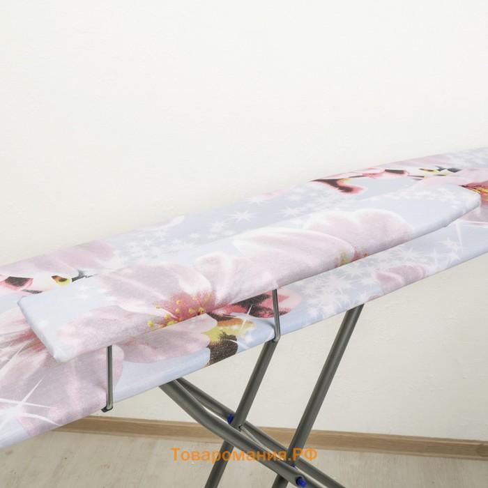 Доска гладильная Nika «Белль Классик 2», 122×34 см, два положения высоты 70, 80 см, европодставка, МИКС