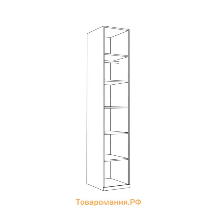 Пенал Валенсия 13.207, 420х541х2253, Белый шагрень