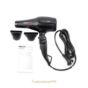 Фен BaByliss Pro Tiziano BAB6310RE, 2100 Вт, 2 скорости, 4 температурных режима, 2 насадки