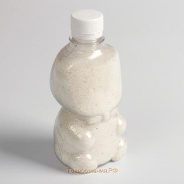 Песок цветной в бутылках "Белый" 500 гр МИКС