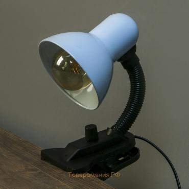 Лампа настольная Е27, светорегулятор, на зажиме (220В) белая 26х13х11 RISALUX