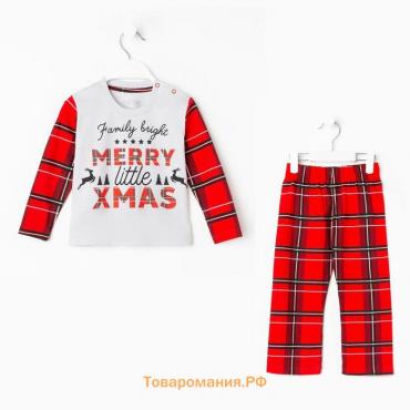 Новый год. Пижама детская KAFTAN "X-mas" размер 34 (122-128 см)