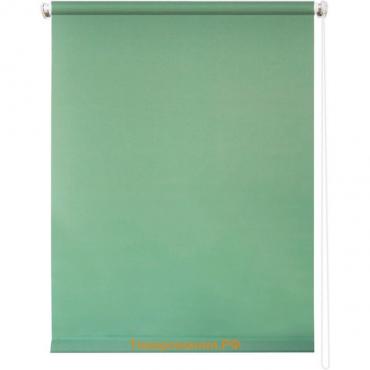 Рулонная штора «Плайн», 80 х 175 см, цвет светло-зелёный