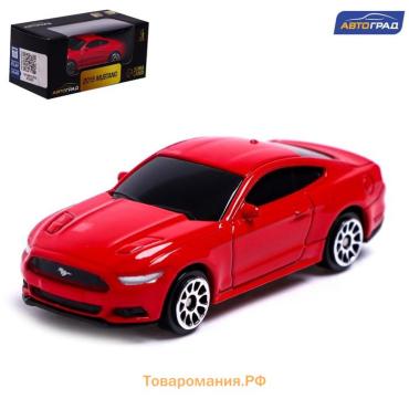 Машина металлическая FORD MUSTANG, 1:64, цвет красный