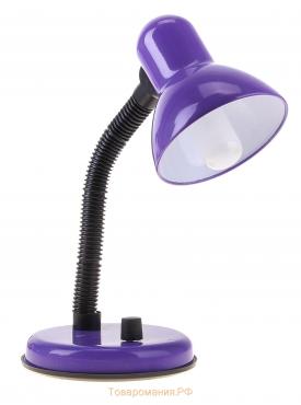 Лампа настольная Е27, светорегулятор (220В) фиолетовая (203А)