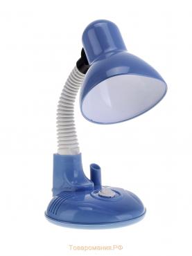 Лампа настольная Е27, "Капелька" с подставкой для ручек,(220В) голубая (304В) RISALUX