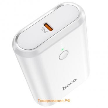 Внешний аккумулятор Hoco Q3, 10000 мАч, USB, USB-C, 3 А, PD 20W + QC3.0, белый