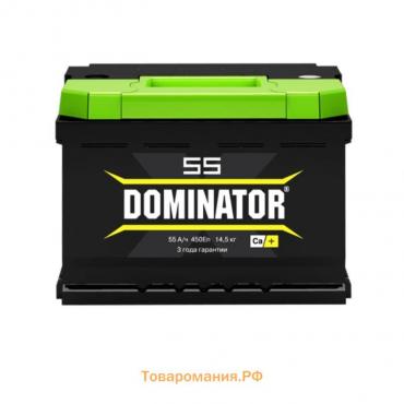 Аккумулятор Dominator 62 А/ч, 620 А, обратная полярность, 242х175х190 мм 107011s